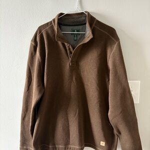 G.H. Bass & Co. Brown Fleece-Lined Sweater